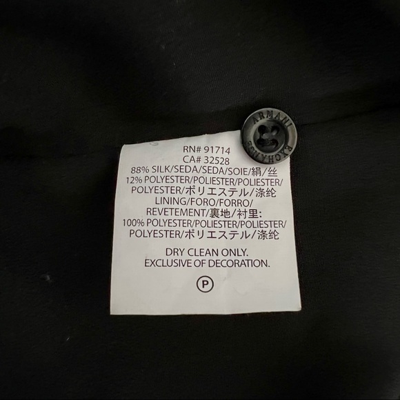 AX Armani Exchange B&W Striped Drop Waist Dress w Bow and Ruffle Skirt. Size 4 - Picture 3 of 4